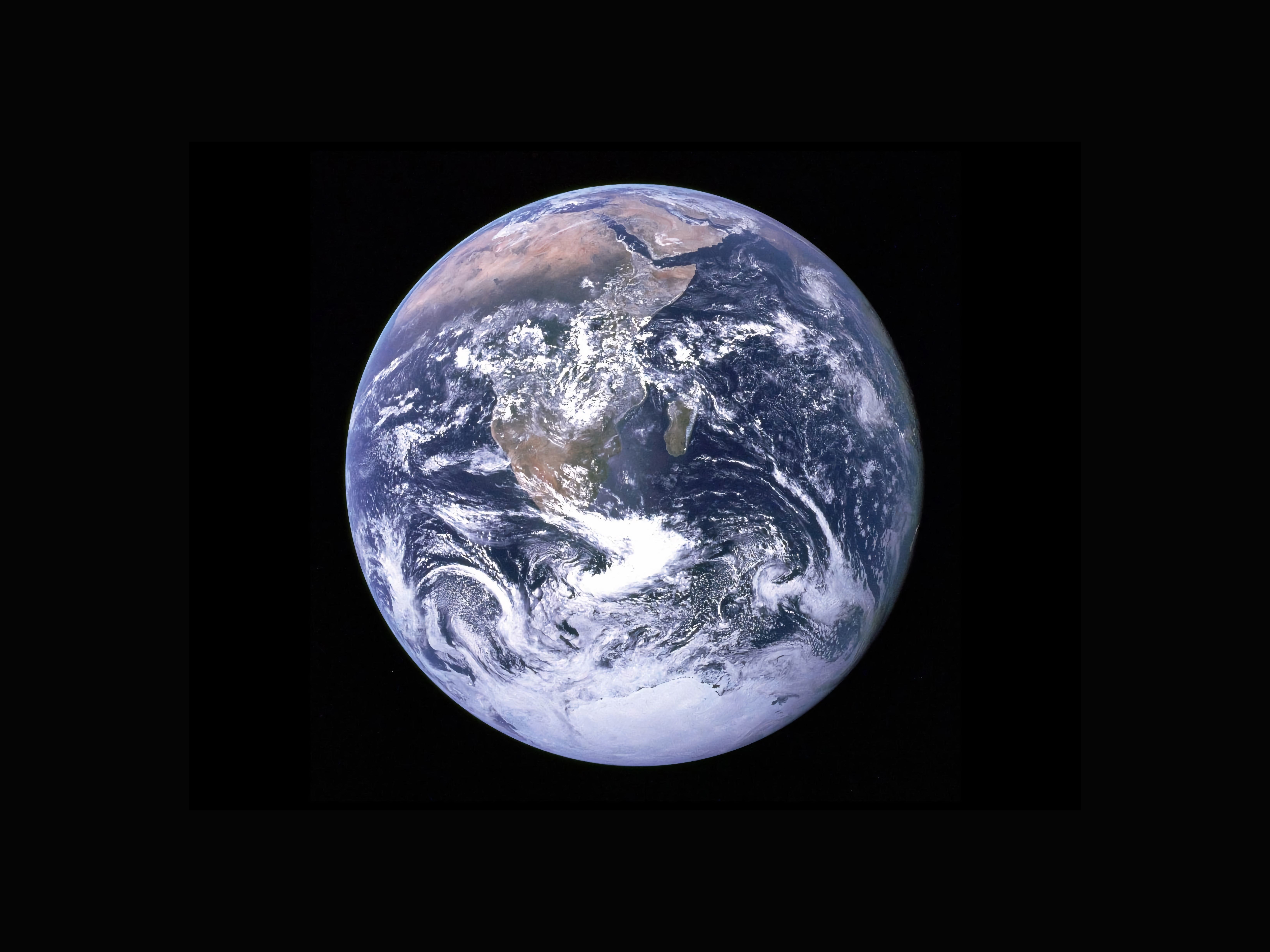 View of the Earth as seen from space.
